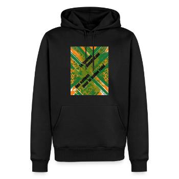 Panafrikanische Leidenschaft - Männer Premium Bio Hoodie - Schwarz - Vorne - Nico (187cm)