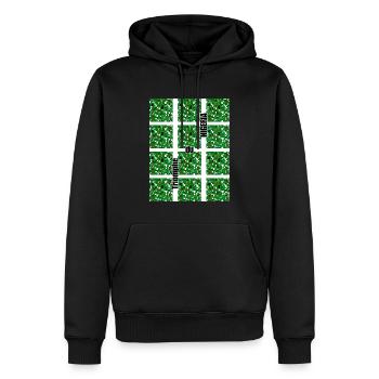 Palette Nigériane - Sweat à capuche Premium bio Homme - noir - Devant - Nico (187cm)