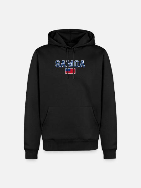 Samoa - Sweat à capuche Premium bio Homme - noir