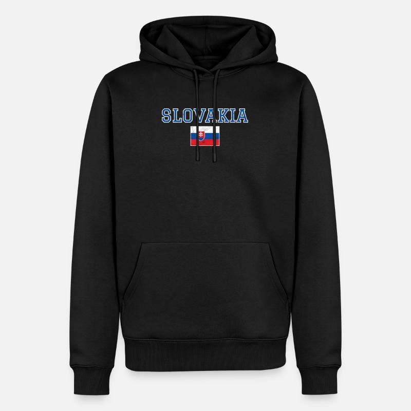 Slowakei - Männer Premium Bio Hoodie - Schwarz
