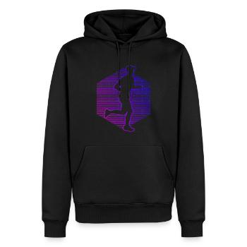 Running Men's Marathon Runners Marathon - Men’s Premium Organic Hoodie - black - Front - Nico (187cm)