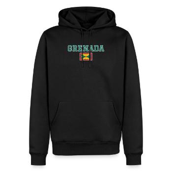 Grenade - Sweat à capuche Premium bio Homme - noir - Devant - Nico (187cm)