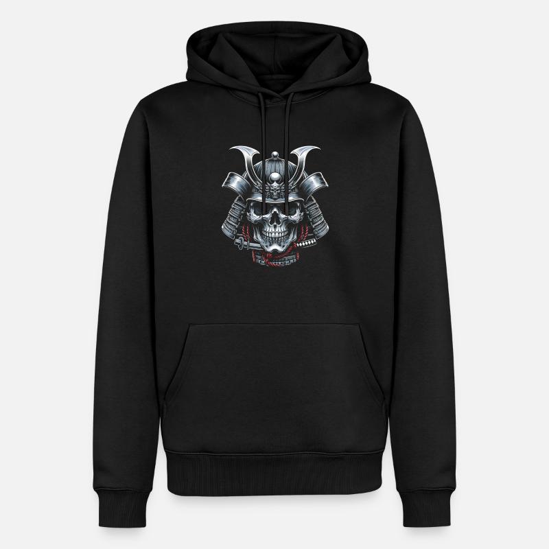 Ewiger Samurai-Geist - Männer Premium Bio Hoodie - Schwarz