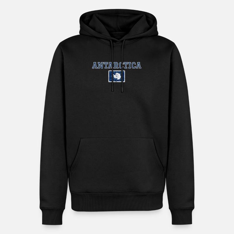Antarktis - Männer Premium Bio Hoodie - Schwarz