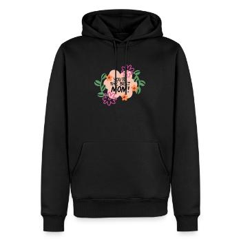 Best mom - Männer Premium Bio Hoodie - Schwarz - Vorne - Nico (187cm)