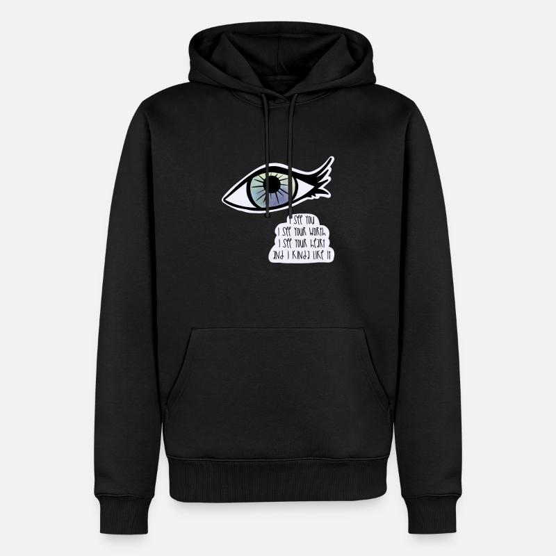 I See You / Care - Sweat à capuche Premium bio Homme - noir