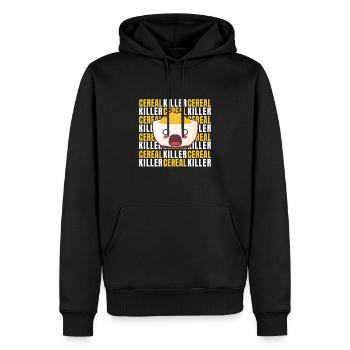 Cereal Killer Halloween Costume Muesli - Sweat à capuche Premium bio Homme - noir - Devant - Nico (187cm)