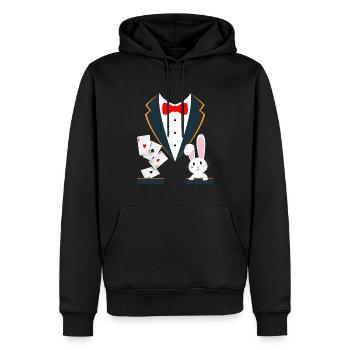 Zauberer Kostüm Zauberer - Männer Premium Bio Hoodie - Schwarz - Vorne - Nico (187cm)