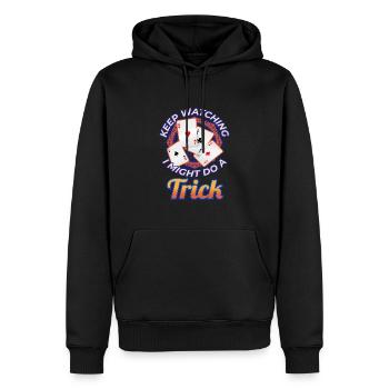 Keep Watching Might Do A Trick Zauberer - Männer Premium Bio Hoodie - Schwarz - Vorne - Nico (187cm)