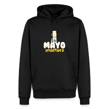 Mayo Matters Mayonnaise Sauce BBQ Grill - Männer Premium Bio Hoodie - Schwarz - Vorne - Nico (187cm)