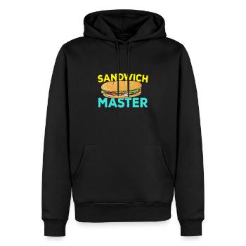 Sandwich Master Fast Food - Männer Premium Bio Hoodie - Schwarz - Vorne - Nico (187cm)