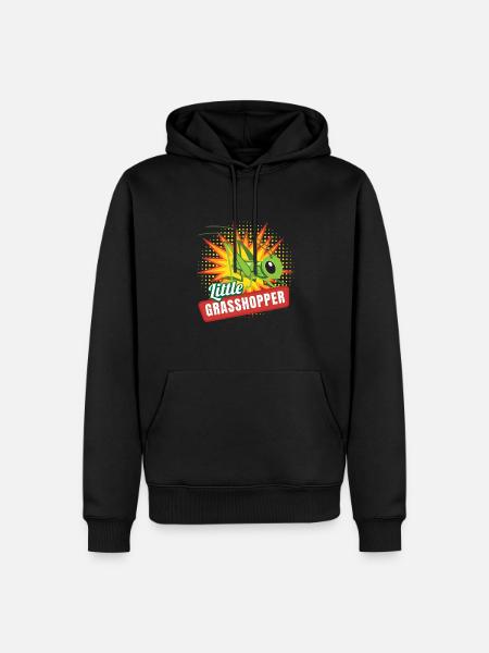 Little Grasshopper Insects Grasshopper - Men’s Premium Organic Hoodie - black