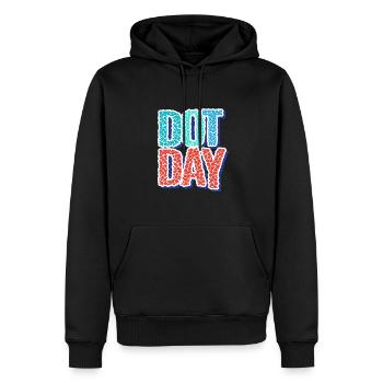 International Dot Day Punkte Punkt - Männer Premium Bio Hoodie - Schwarz - Vorne - Nico (187cm)