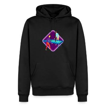 Tischfußballspieler Drehfußball Kickern - Männer Premium Bio Hoodie - Schwarz - Vorne - Nico (187cm)
