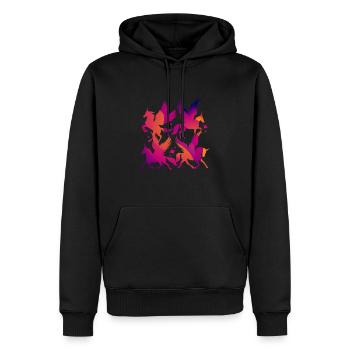 Pegasus Licorne Enfants Cheval - Sweat à capuche Premium bio Homme - noir - Devant - Nico (187cm)