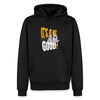 Eule Its Owl Good Eulen Vögel - Männer Premium Bio Hoodie - Schwarz - Vorne - Nico (187cm)
