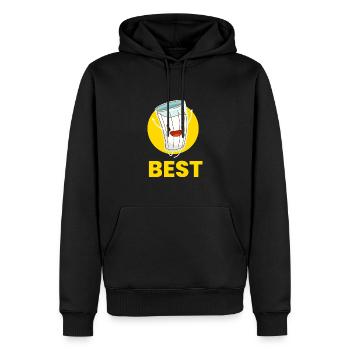 Best Friend Milch Freundschaft - Männer Premium Bio Hoodie - Schwarz - Vorne - Nico (187cm)