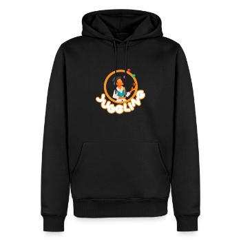 Jonglerie Jongleur Artiste Jongleur - Sweat à capuche Premium bio Homme - noir - Devant - Nico (187cm)