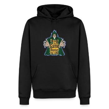 Je suis le maître du jeu de société Nerd - Sweat à capuche Premium bio Homme - noir - Devant - Nico (187cm)