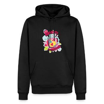 Smoothie Smoothie Opérateur Lisse - Sweat à capuche Premium bio Homme - noir - Devant - Nico (187cm)