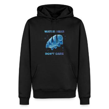 Water Bear Dont Care Bärtierchen - Männer Premium Bio Hoodie - Schwarz - Vorne - Nico (187cm)