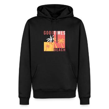 Goodtimes Beach Beach Holiday Surfer - Sweat à capuche Premium bio Homme - noir - Devant - Nico (187cm)