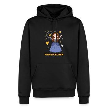 Prinzickchen Enfants Filles Filles - Sweat à capuche Premium bio Homme - noir - Devant - Nico (187cm)