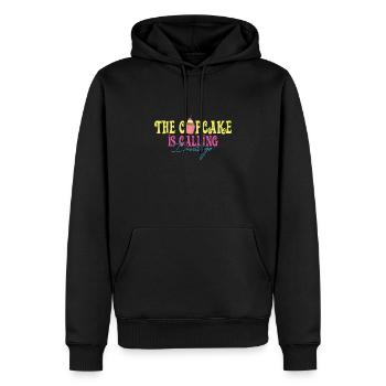 The Cupcake Is Calling Kuchen Cupcake - Männer Premium Bio Hoodie - Schwarz - Vorne - Nico (187cm)