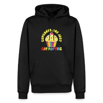 Cupcakes Are Gay Muffins Kuchen Cupcake - Männer Premium Bio Hoodie - Schwarz - Vorne - Nico (187cm)