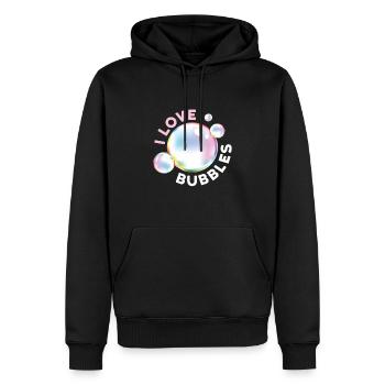 I Love Bubbles Bubbles Kids - Men’s Premium Organic Hoodie - black - Front - Nico (187cm)