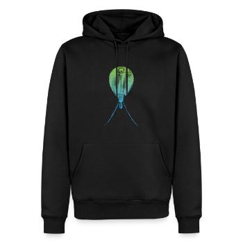 Triops Lebendes Fossil Urzeitkrebs - Männer Premium Bio Hoodie - Schwarz - Vorne - Nico (187cm)
