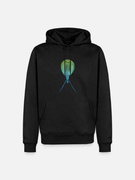 Triops Lebendes Fossil Urzeitkrebs - Männer Premium Bio Hoodie - Schwarz