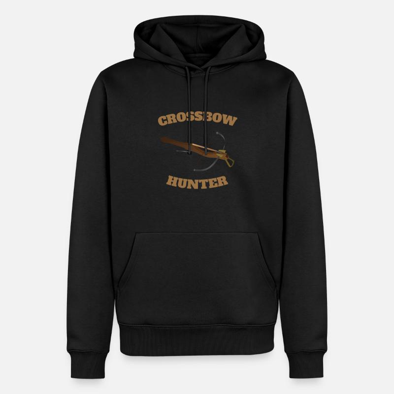 Tir à l’arc à l’arbalète - Sweat à capuche Premium bio Homme - noir