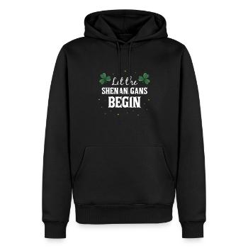 Let The Shenanigas Begin St Patricks Day - Männer Premium Bio Hoodie - Schwarz - Vorne - Nico (187cm)