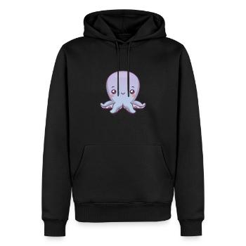 Poulpe Mignon Mignon Enfants Octopus - Sweat à capuche Premium bio Homme - noir - Devant - Nico (187cm)