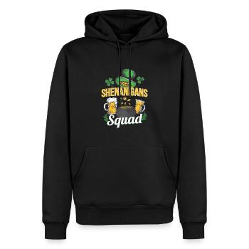 Shananigans Squad St Patricks Day Irland - Männer Premium Bio Hoodie - Schwarz - Vorne - Nico (187cm)