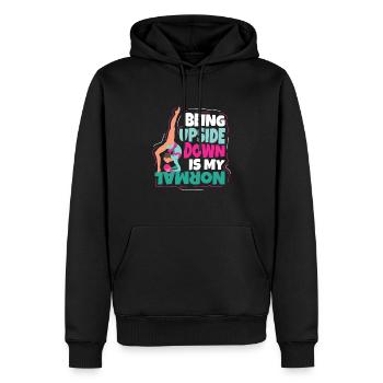 Being Upside Down Gymnastics Gymnastics - Men’s Premium Organic Hoodie - black - Front - Nico (187cm)