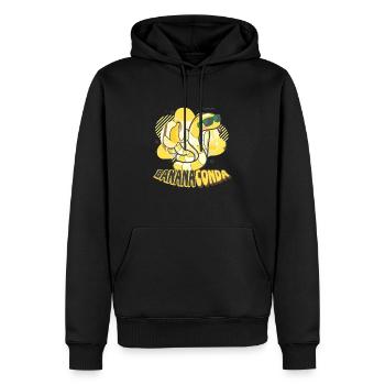 Bananaconda Banane Obst Früchte Frucht - Männer Premium Bio Hoodie - Schwarz - Vorne - Nico (187cm)