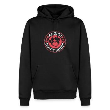 Adopt! Dont Shop! Adoptieren Tiere - Männer Premium Bio Hoodie - Schwarz - Vorne - Nico (187cm)