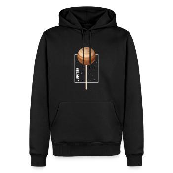 Jupiter Lollipop Planet Weltall - Männer Premium Bio Hoodie - Schwarz - Vorne - Nico (187cm)