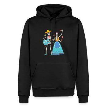 Dia de Los Muertos Dance Mexico - Men’s Premium Organic Hoodie - black - Front - Nico (187cm)