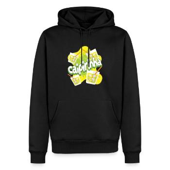 Caipirinha Cocktail Alcohol Party - Sweat à capuche Premium bio Homme - noir - Devant - Nico (187cm)