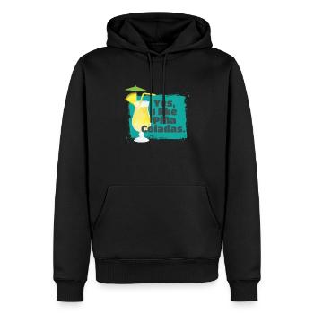I Like Pina Coladas Cocktail Alkohol - Männer Premium Bio Hoodie - Schwarz - Vorne - Nico (187cm)