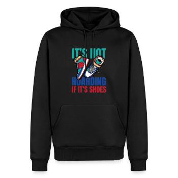 IF ́s Chaussures Sneaker Sneakers - Sweat à capuche Premium bio Homme - noir - Devant - Nico (187cm)