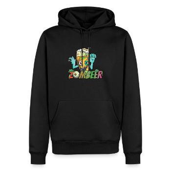 Zombeer Halloween Kostüm Bier Zombie - Männer Premium Bio Hoodie - Schwarz - Vorne - Nico (187cm)