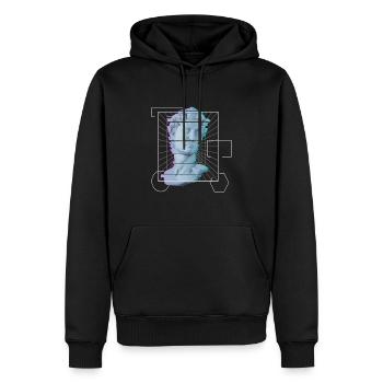 Raver Techno Festival EDM Musik Rave - Männer Premium Bio Hoodie - Schwarz - Vorne - Nico (187cm)