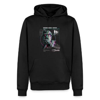 EDM Musik Raver Techno Festival Rave - Männer Premium Bio Hoodie - Schwarz - Vorne - Nico (187cm)