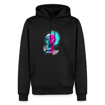 Aphrodite Raver Festival EDM Musik Rave - Männer Premium Bio Hoodie - Schwarz - Vorne - Nico (187cm)