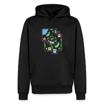 Play Rug Play Mat Massage - Men’s Premium Organic Hoodie - black - Front - Nico (187cm)