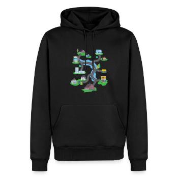 Play Rug Play Mat Massage - Men’s Premium Organic Hoodie - black - Front - Nico (187cm)
